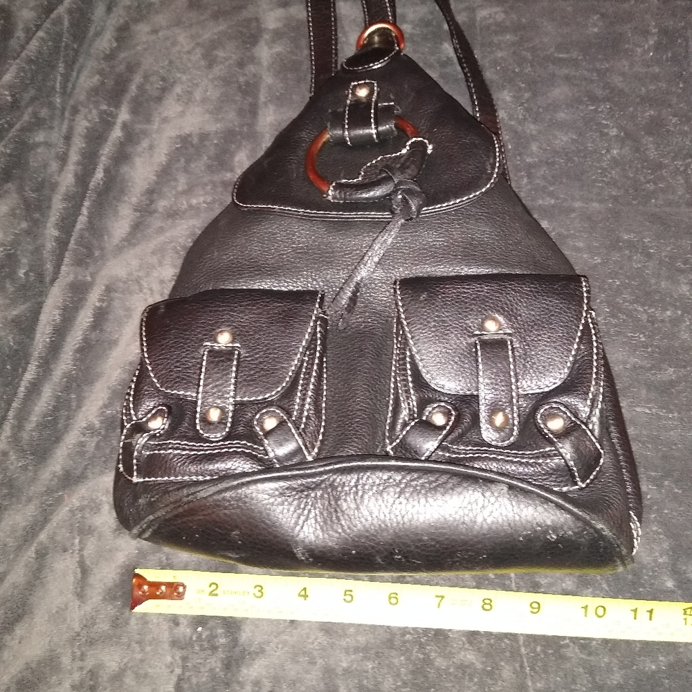 Leather Sling Backpack - image 2